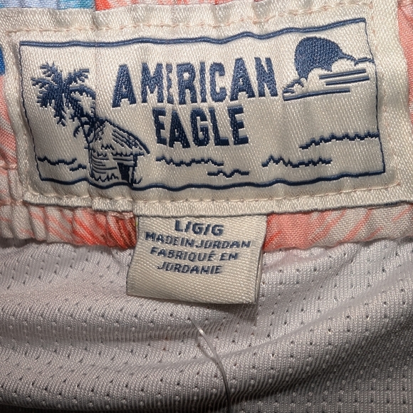 NWT American Eagle Mens 7in swimming trunks with builtin boxer brief liner. - Picture 3 of 6